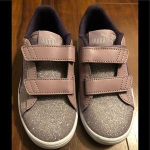 BRAND NEW Kids Purple Sparkle Pumas